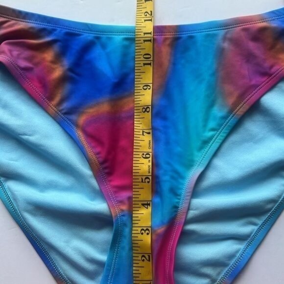 Wild Fable Womens Tie-Dye Bikini Set 2X Blue/Pink Removable Pads - Picture 3 of 14